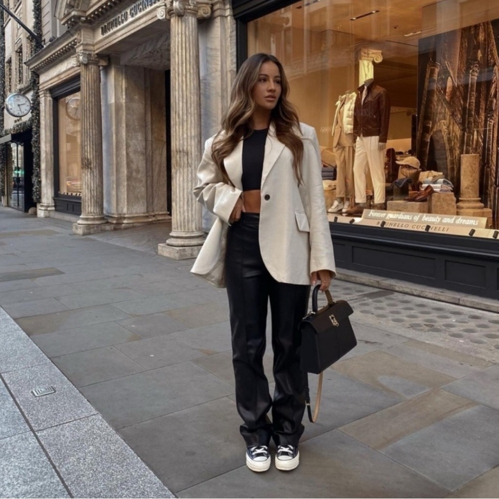 Zara Faux Leather Pants
